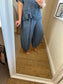 Barrel Leg Linen Trouser - Blue