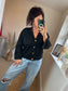 Soft Jersey Cardigan - Black