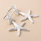 Peace of Mind - Silver Plated Starfish Drop Earrings