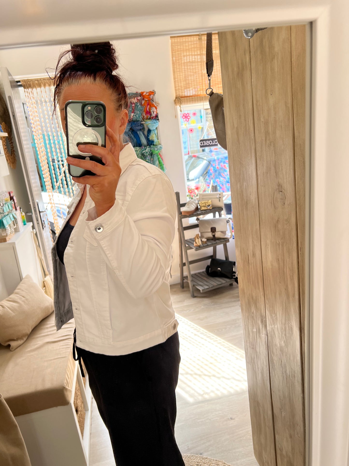 Denim Jacket - White