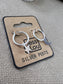 Jess & Lou Silver Plated Huggie Moon & Star Earrings
