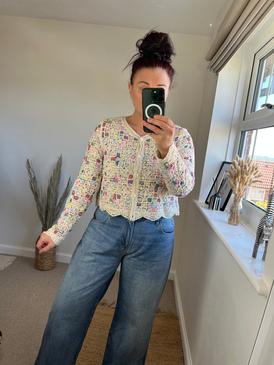 Crochet Knit Cardigan