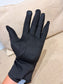 Faux Suede Gloves - Black