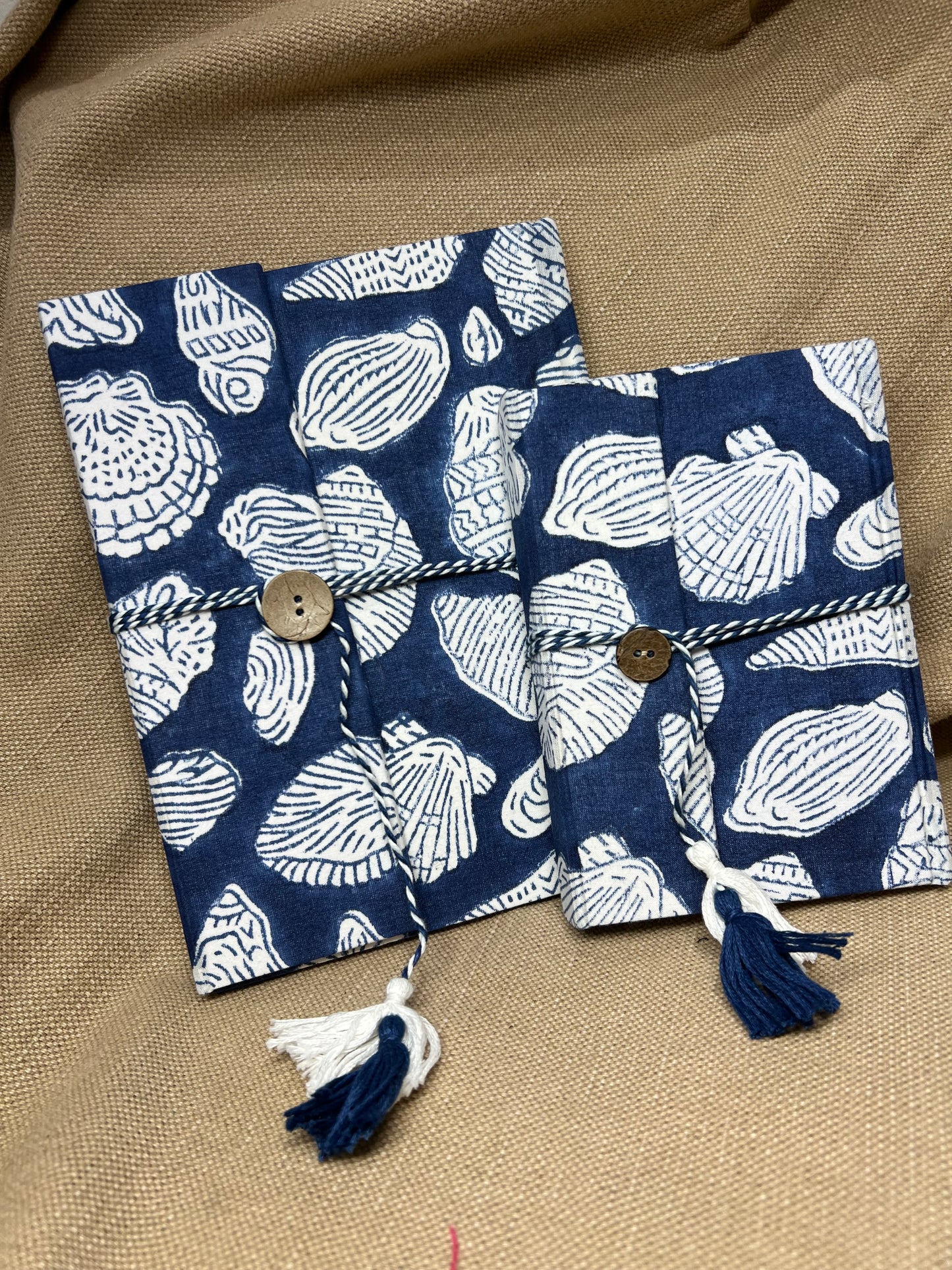 (Notebook (2 Sizes) - Seashells