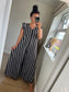 Stripe Jumpsuit - Chocolate