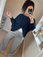 Wrap Knit - Navy
