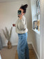 Crew Neck Jumper - Beige