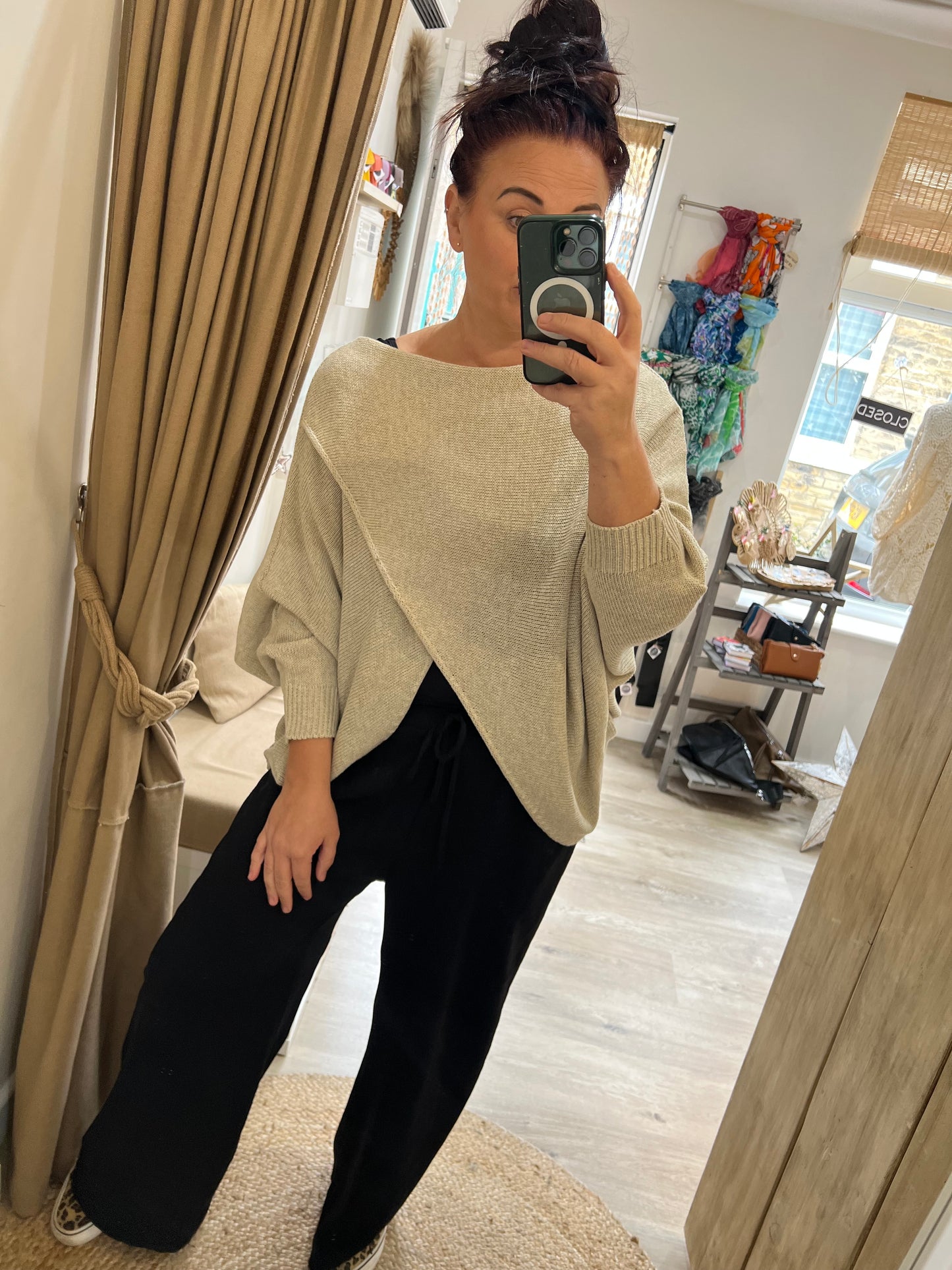 Wrap Knit - Beige