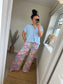 Wide Leg Trousers - Floral
