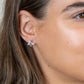 Peace of Mind - Sterling Silver Cut Out Star Earrings