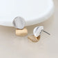 Peace Of Mind - Silver Plated Mixed Brushed Studs