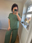 Military Top & Trouser Set - Khaki