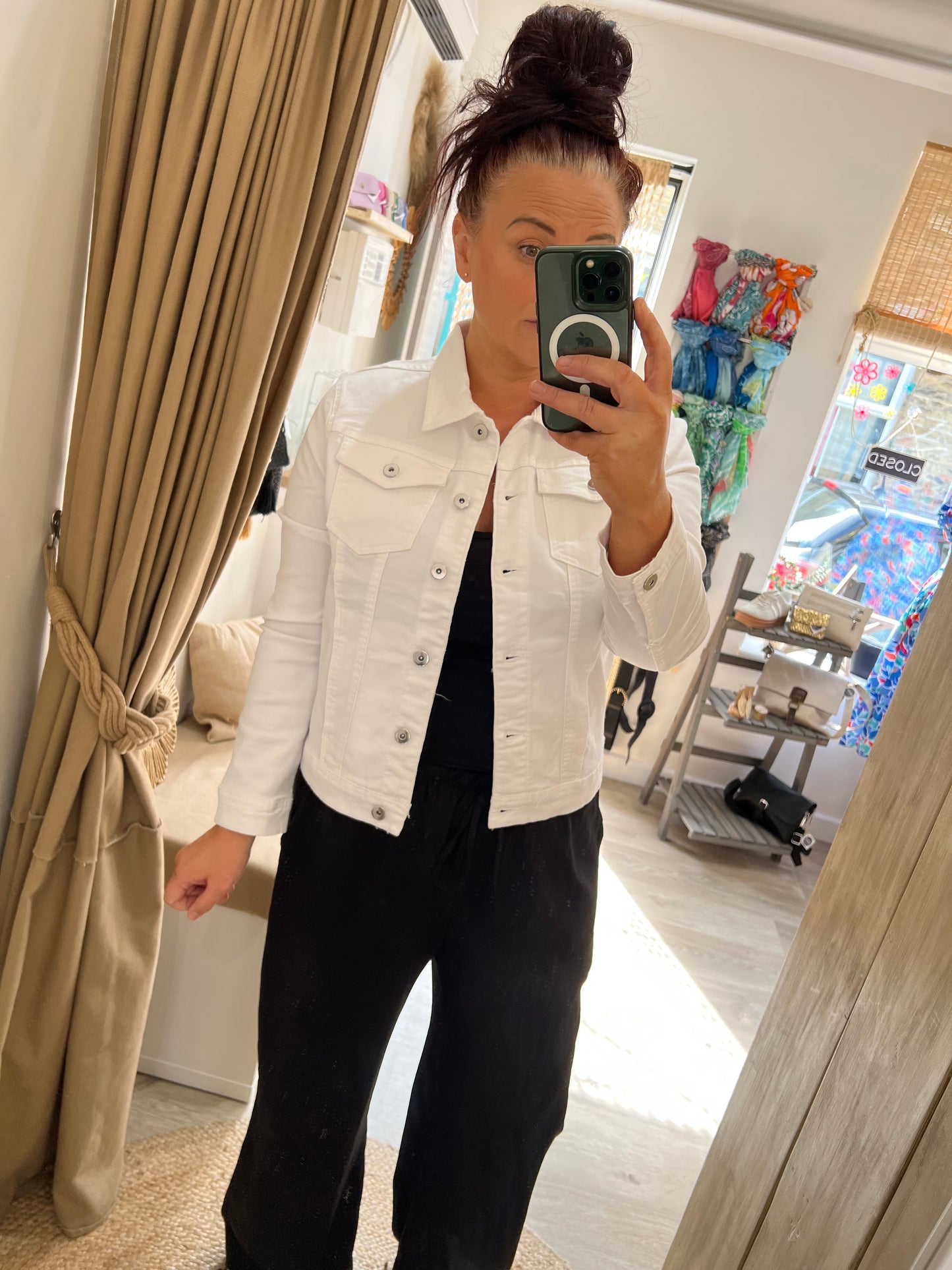 Denim Jacket - White