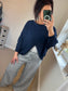 Wrap Knit - Navy