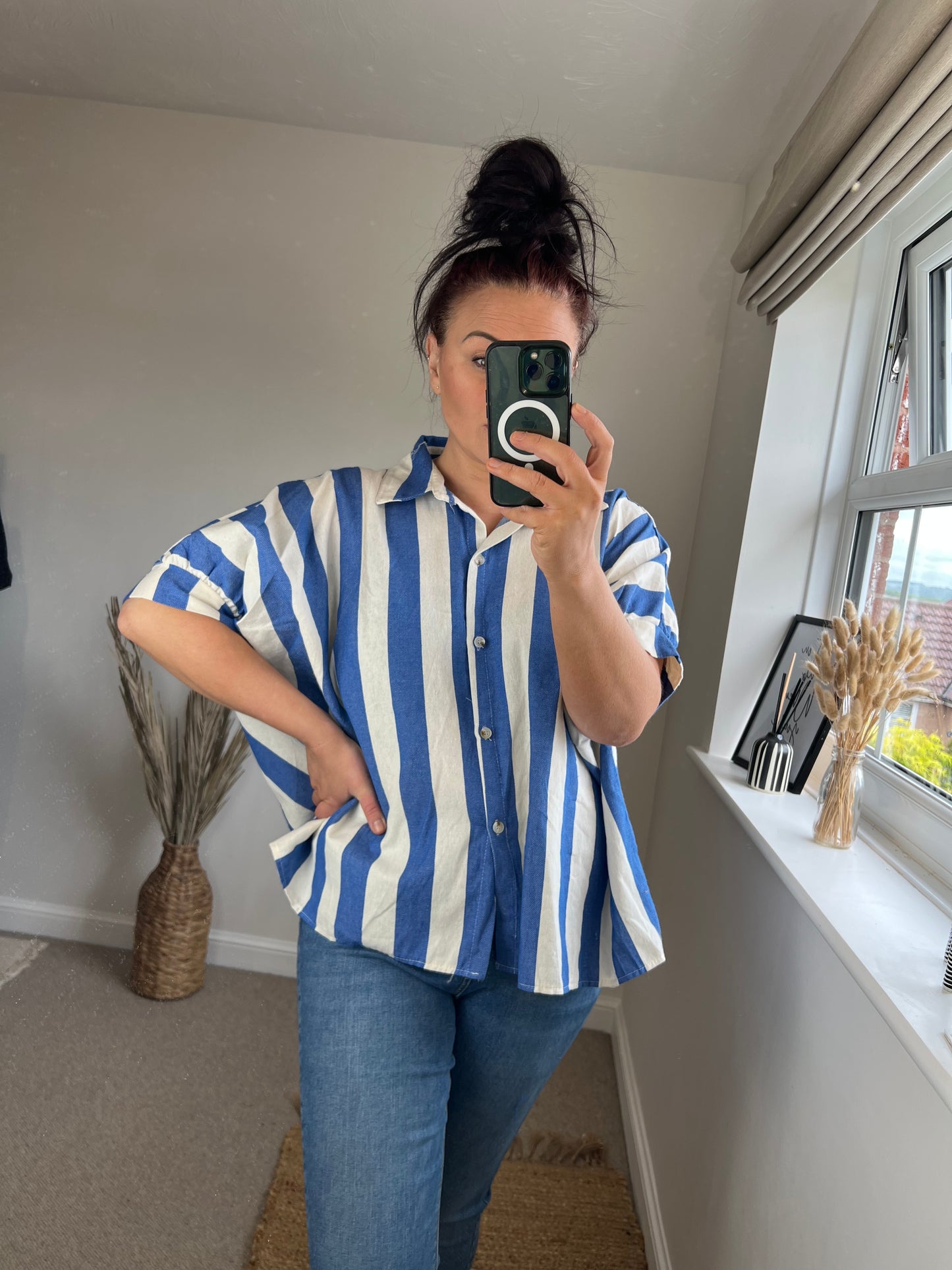 Stripe Shirt - Blue/Cream
