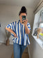 Stripe Shirt - Blue/Cream