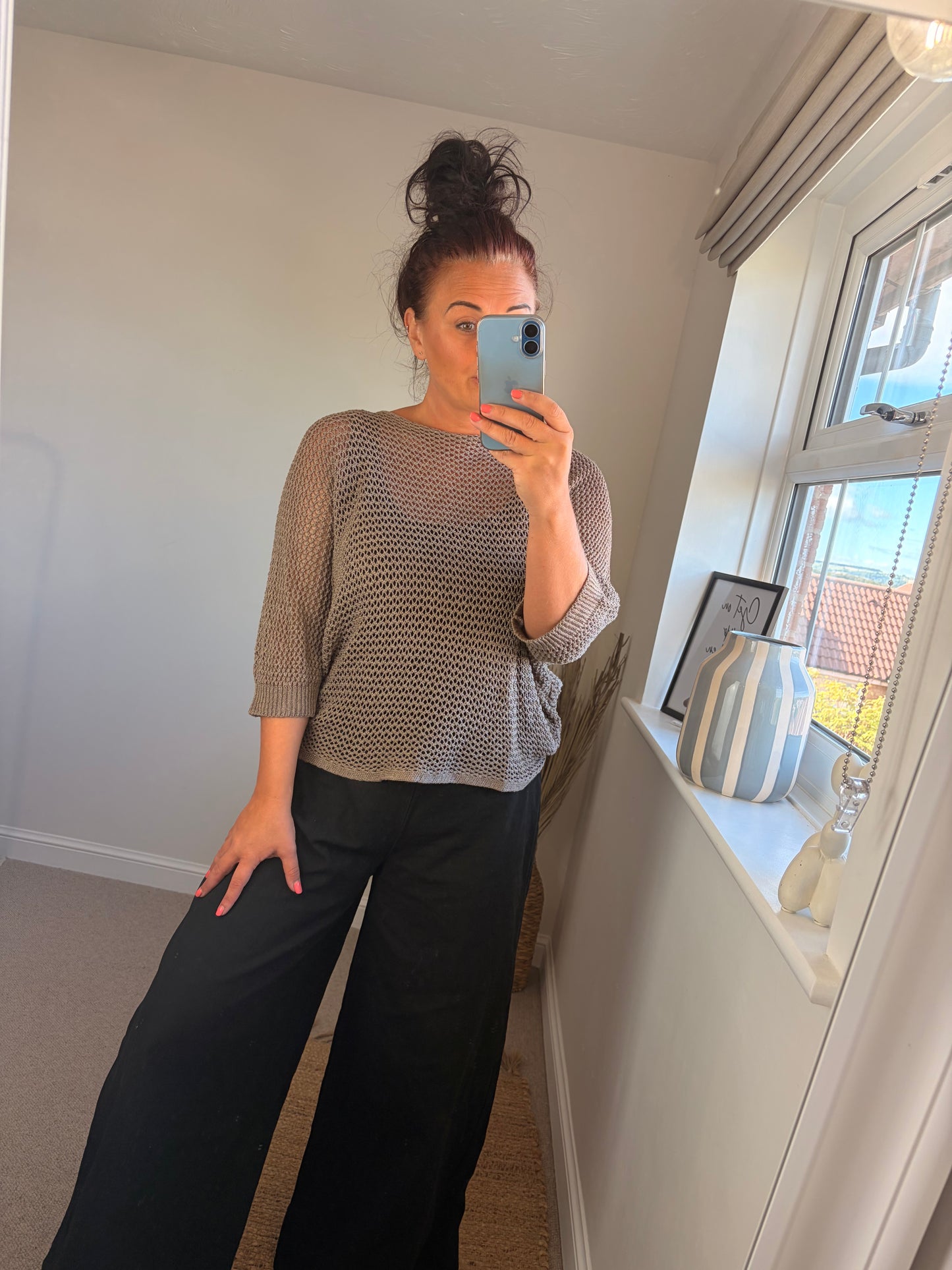 3-way Crochet Top - Mocha
