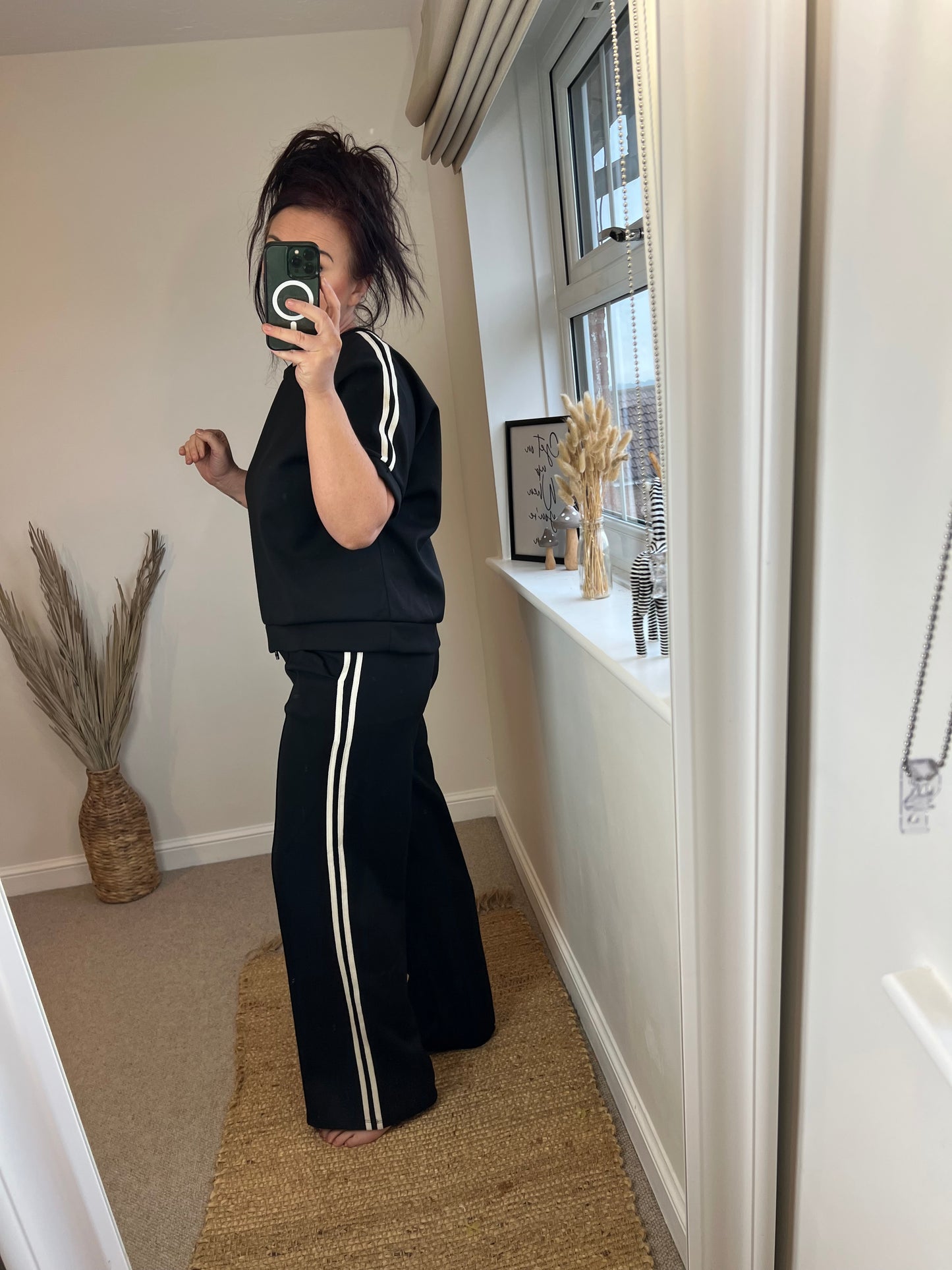 Stripe Co-Ord Set - Black
