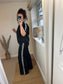 Stripe Co-Ord Set - Black
