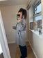 Oversized Midi Cardigan - Grey