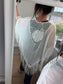 Crochet Tassel Kimono - White