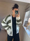 Stripe Chunky Cardigan - Khaki