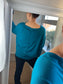 Button Back Jumper - Teal