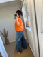 Plain Cotton Top - Orange