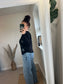 Studded Star Jumper - Black