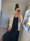 Crochet Open Cardi - Cream