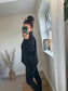 Raw Edge Jumper - Black