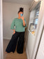 Flute Sleeve Jumper - Sage