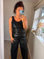 Sequin Vest - Black