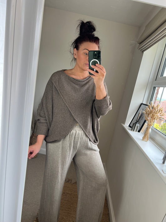 Wrap Knit - Taupe