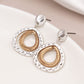 Peace Of Mind - Silver Plated Tear Drop Earrings