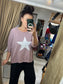 Jersey Star Top - Blush
