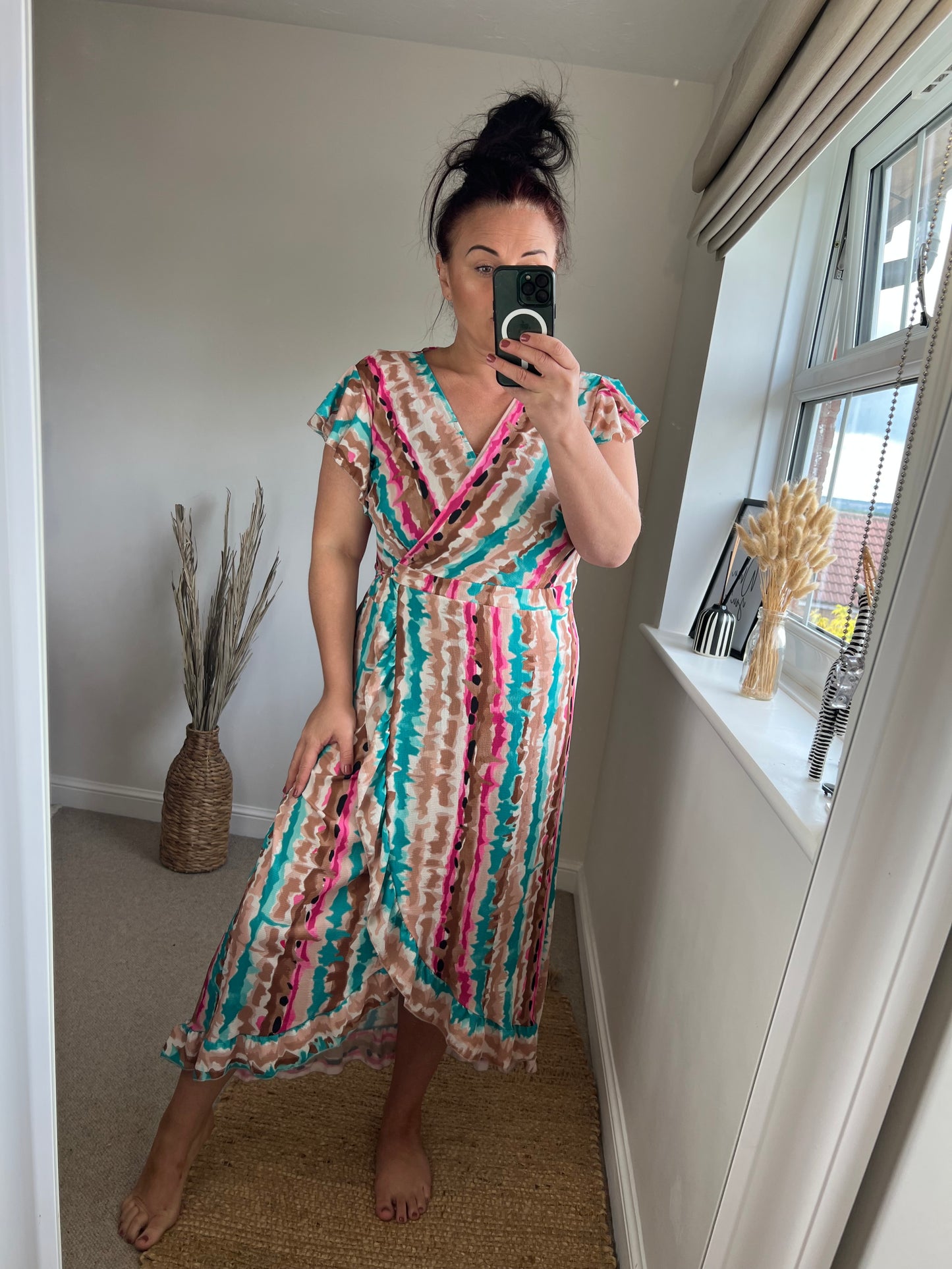 Wrap Dress - Aqua