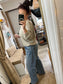V Neck Jumper - Beige