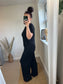 Tie Top & Trouser Set - Black