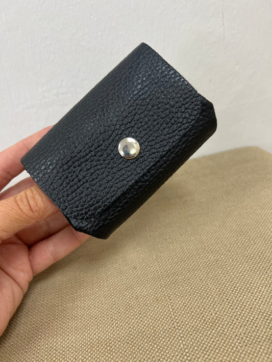 Chunky Leather Purse - Black