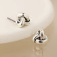 Peace of Mind - Silver Plated Infinity Knot Studs