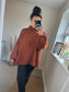 Raw Edge Jumper - Rust