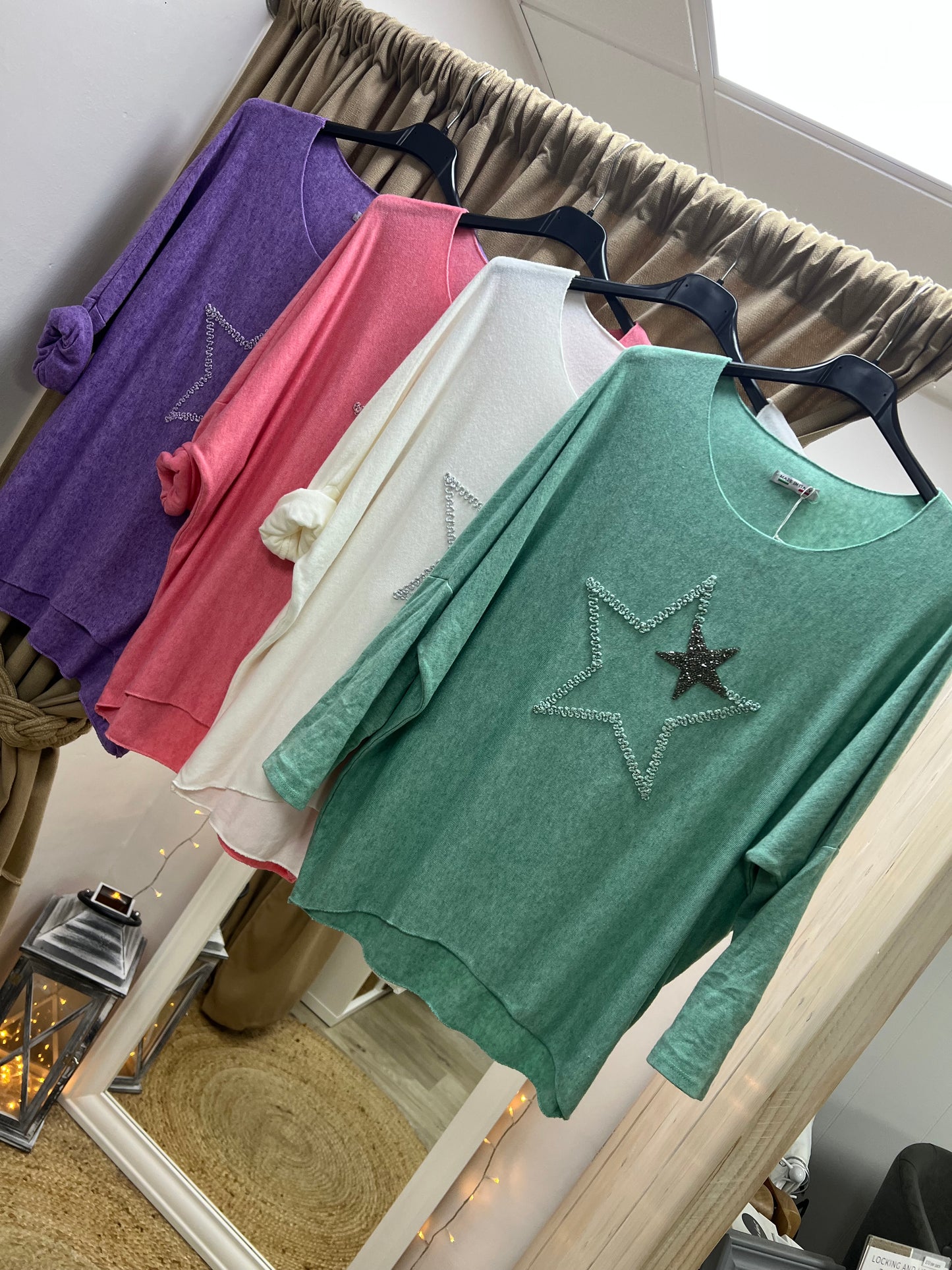 Fine Knit Star Jumper