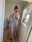 LOTTIE Maxi Button Dress with Pockets -  Bright