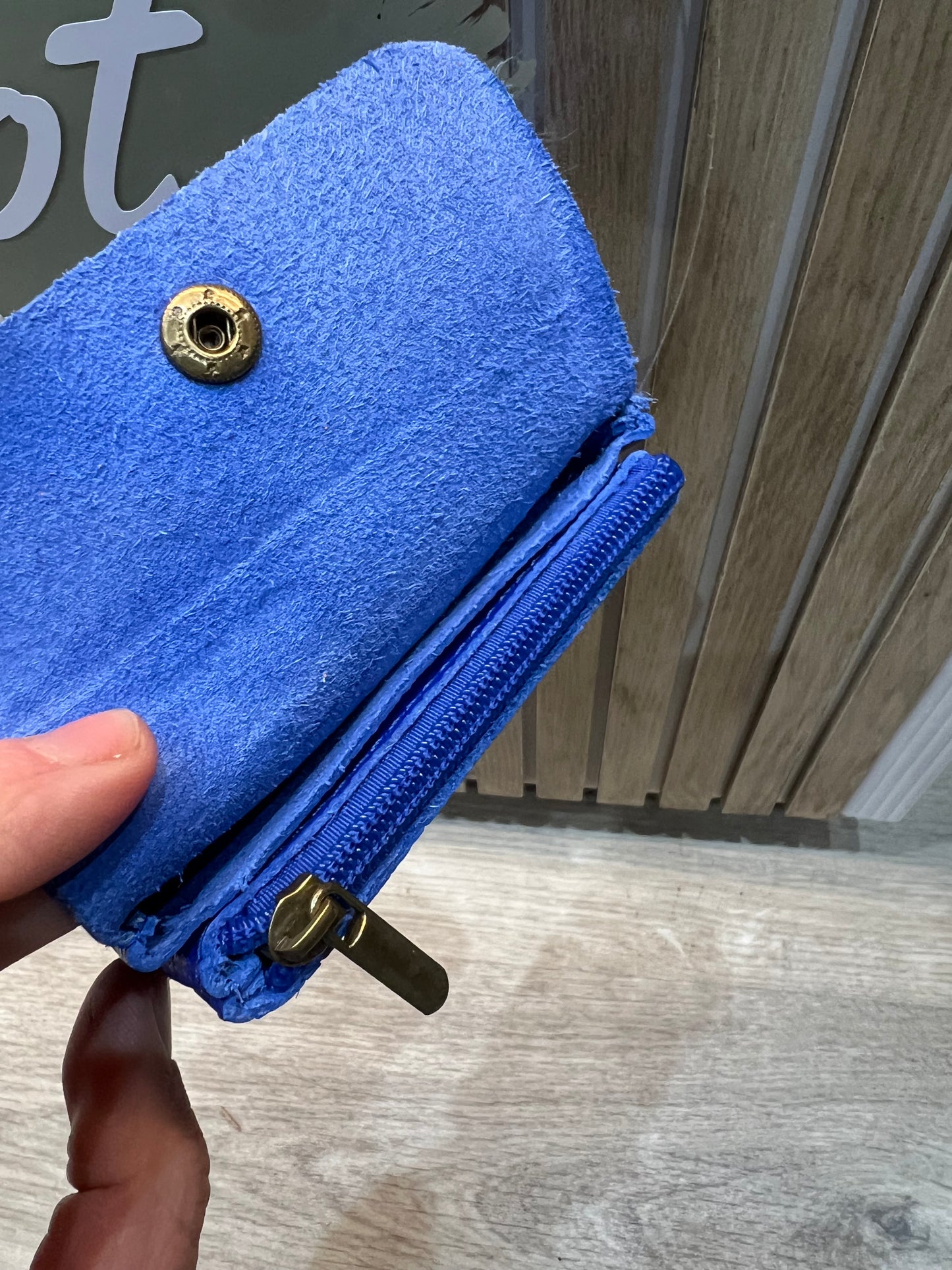 Leather Purse - Cobalt