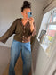 Soft Jersey Cardigan - Chocolate