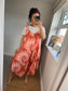 Tie Dye Jumpsuit - Coral