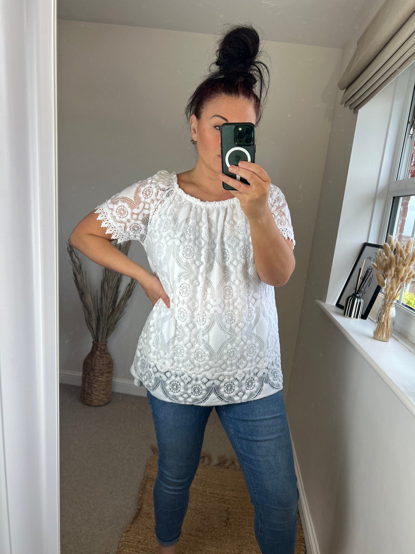 Lace Top - White