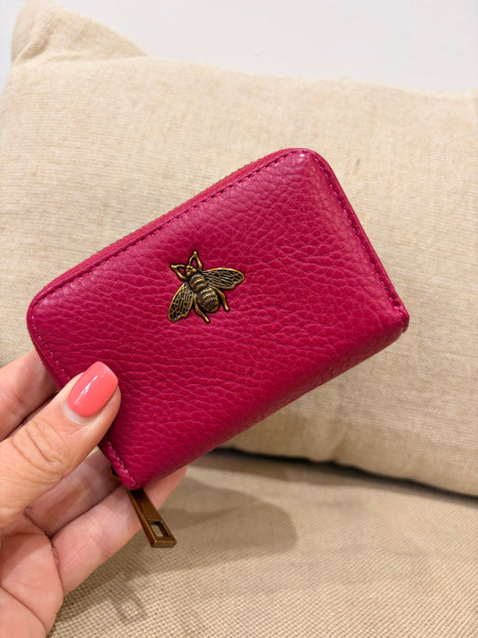 Bee Cardholder - Fuchsia