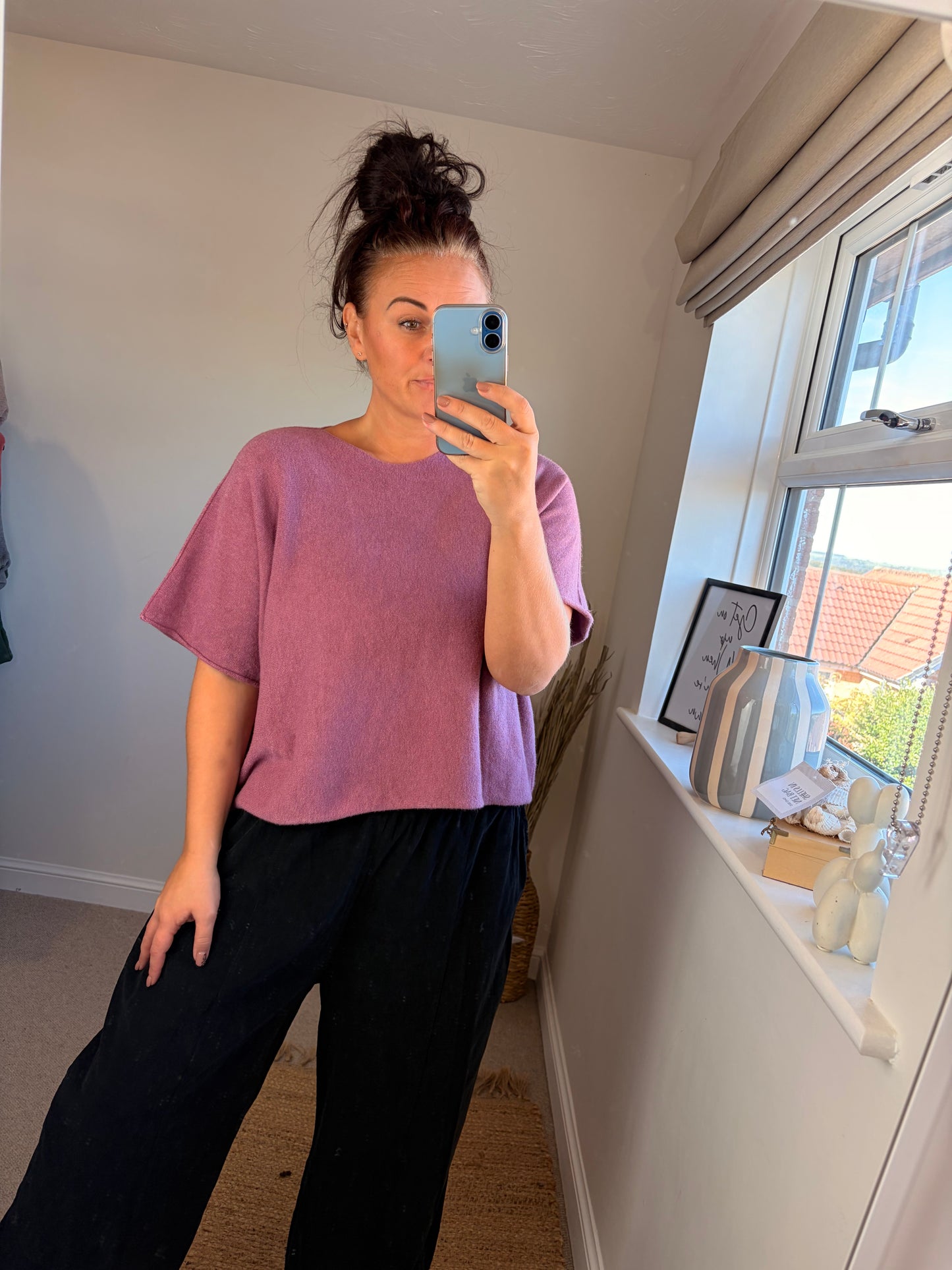 Boxy Jumper - Dusky Pink
